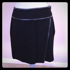 White House Black Market Skirt Faux Leather Size 6